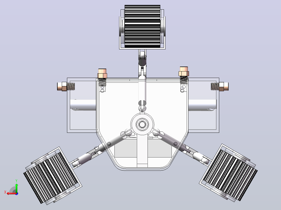 管内喷涂机器sw+cad+说明书后视图