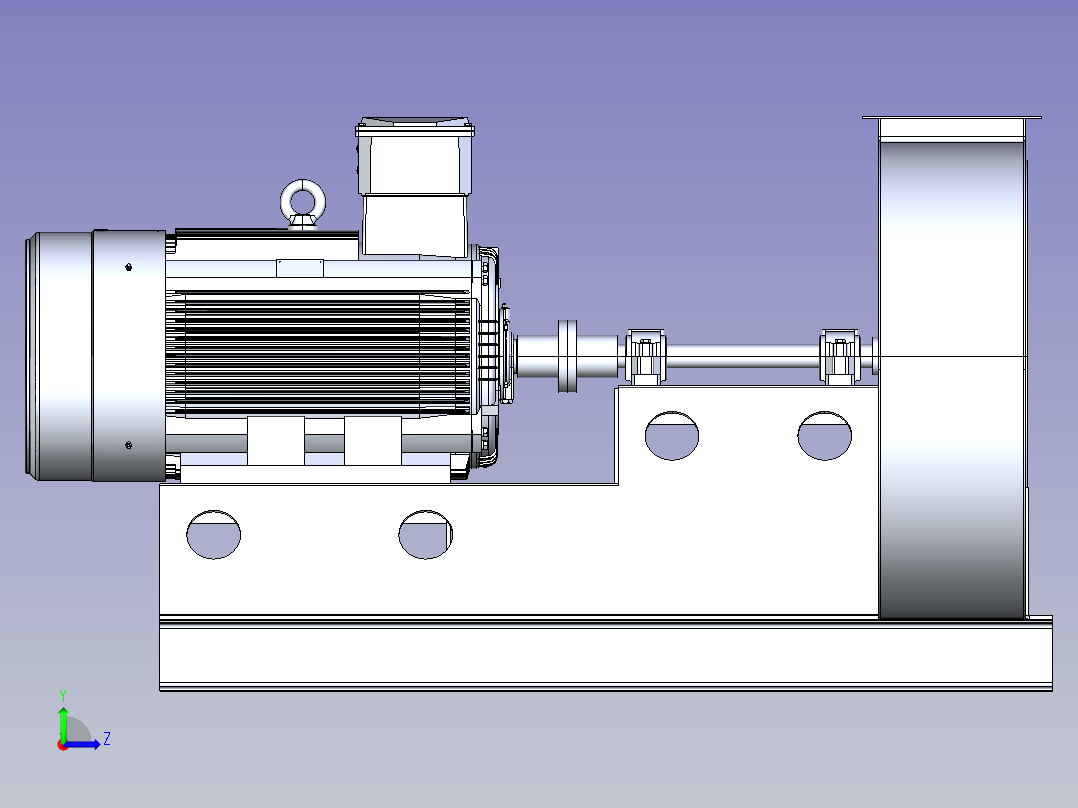 带电机的风扇250Kw-300Rpm左视图