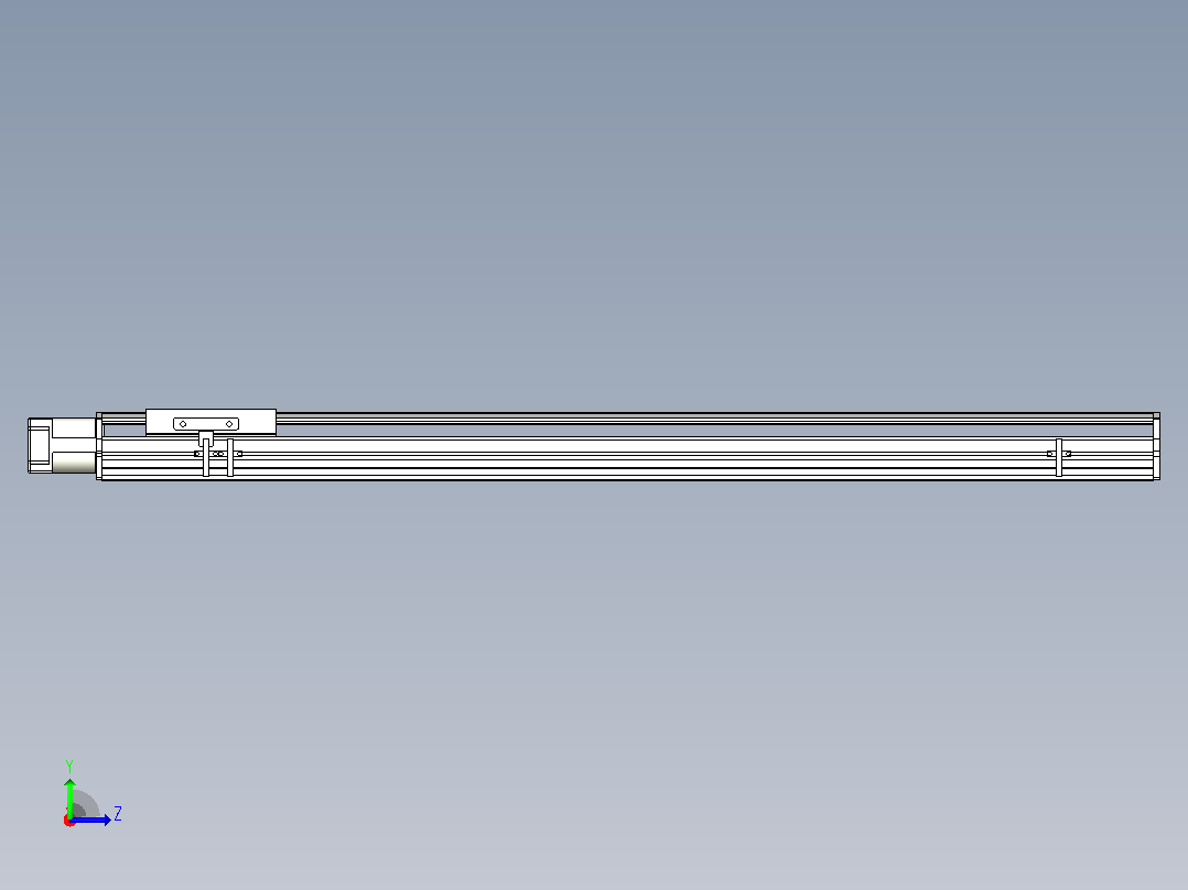 MTH14标准螺杆滑台[MTH14-L#-900-BC-P20-C3]左视图