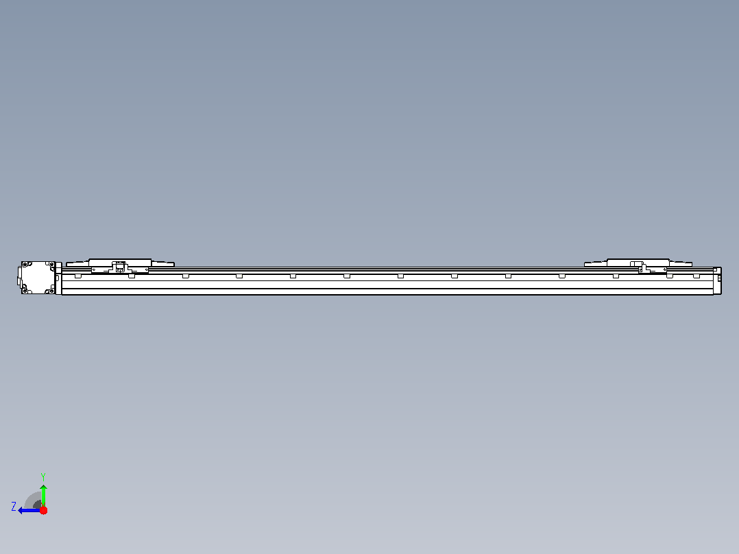 皮带直线轴双滑块型TPA-GCBS-120-P70-L375-DL-M20-N3右视图