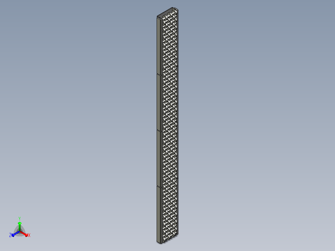 GZ-HL-3-C1 三排滚珠护栏主视图