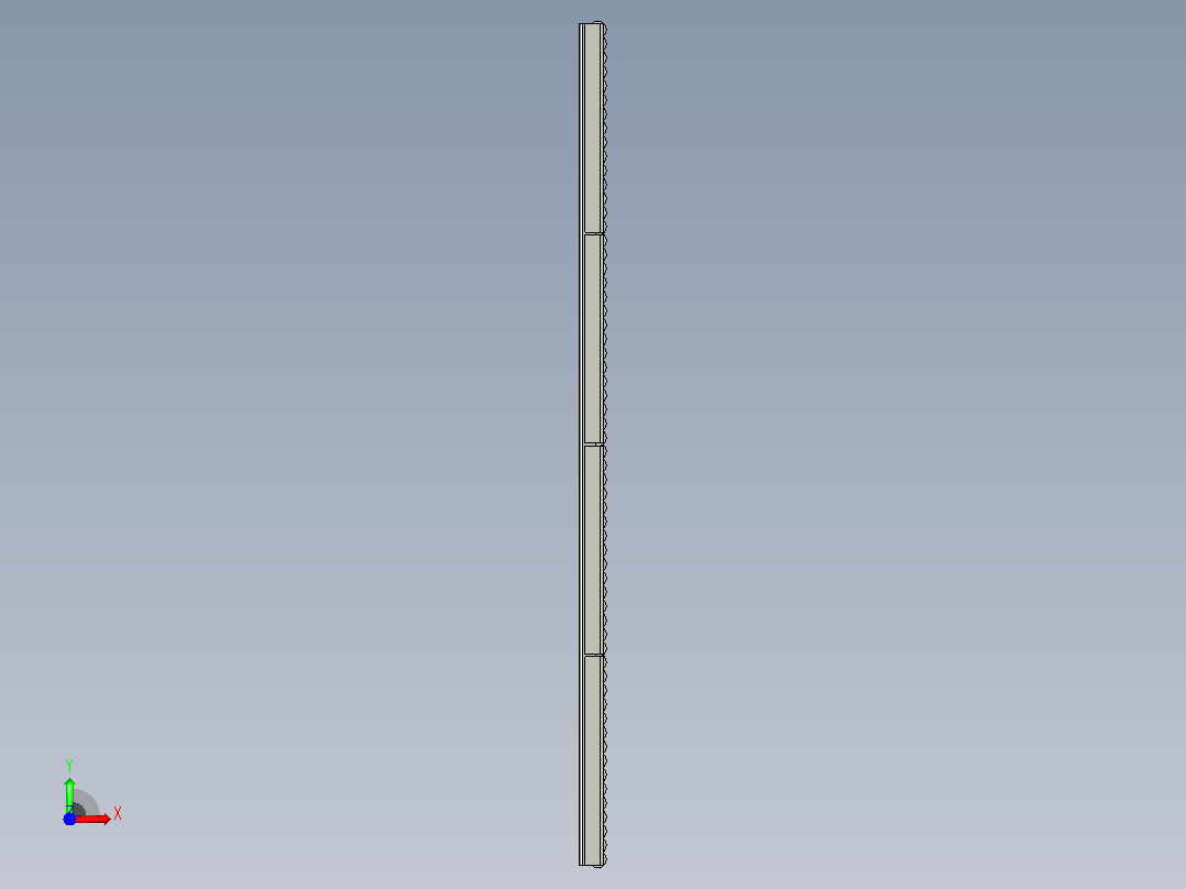 GZ-HL-3-C1 三排滚珠护栏前视图