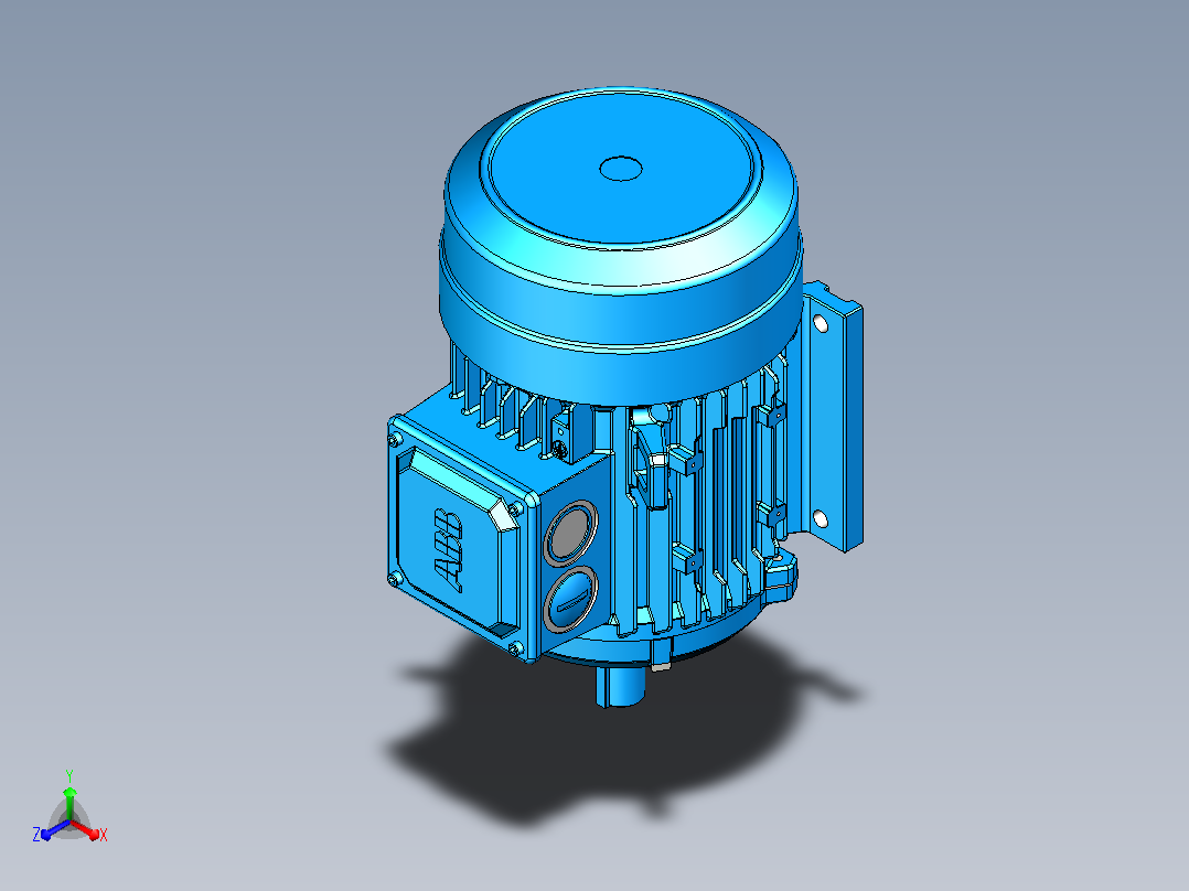 电机- ABB M2BAX100L_B3主视图