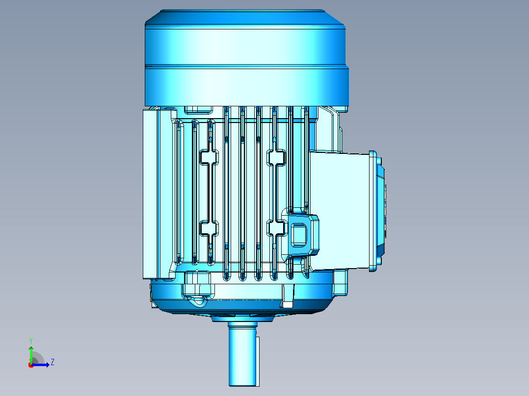 电机- ABB M2BAX100L_B3左视图