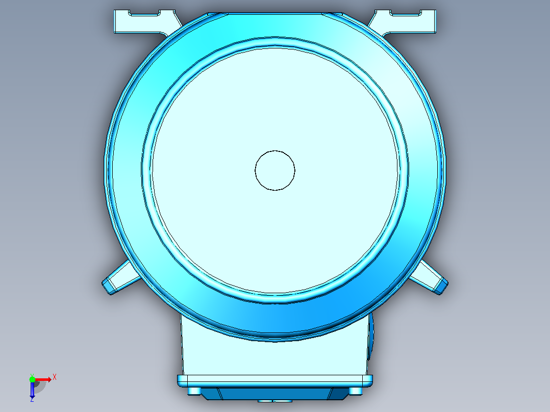 电机- ABB M2BAX100L_B3俯视图