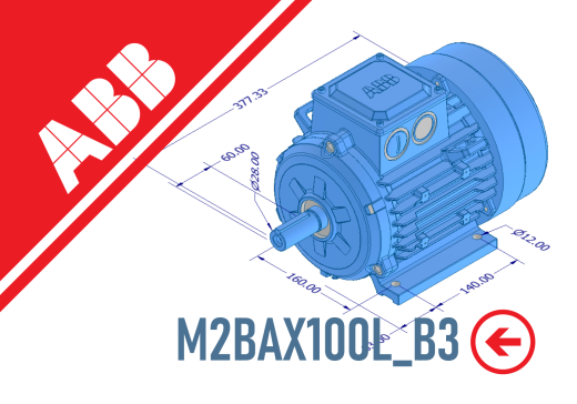 电机- ABB M2BAX100L_B3缩略图