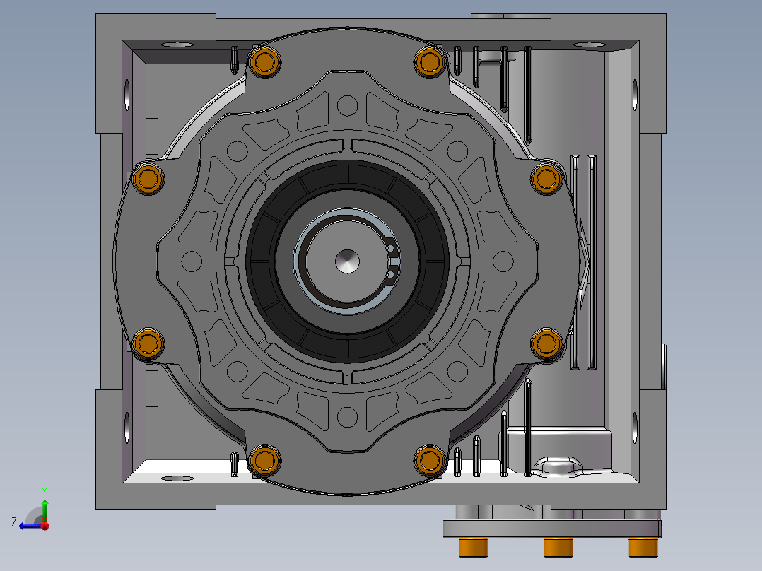 300桶全自动灌装机sw19可编辑右视图