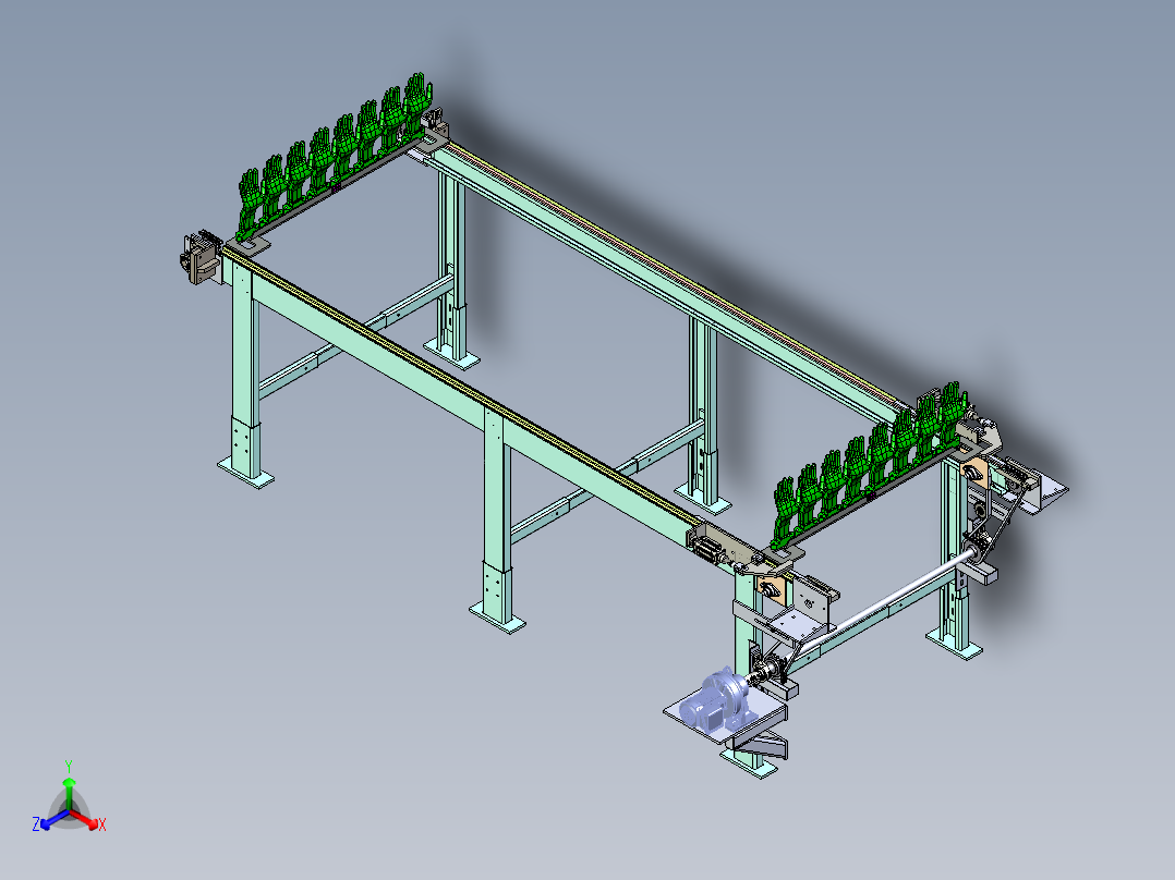 Con Prpsd输送机结构3D图纸 x_t格式