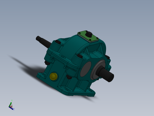 ZDY硬齿面圆柱齿轮减速机三维模型