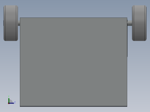 平板手推车设计图纸左视缩略图