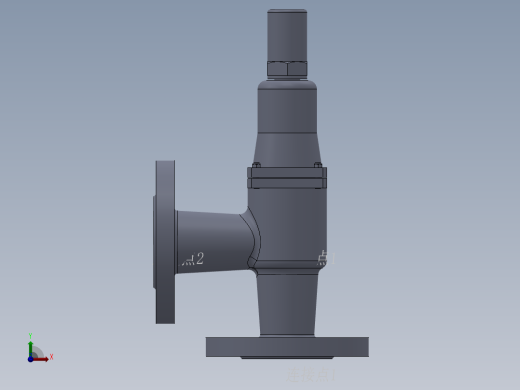 法兰安全阀-304 DN25-DN80前视缩略图