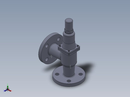 法兰安全阀-304 DN25-DN80正等轴测缩略图
