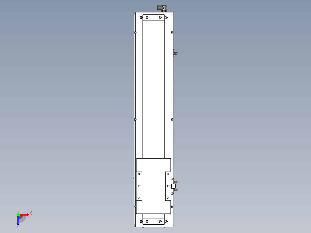 Toyo东佑达直线模组-ECH14-450-BM-200W+煞車俯视图