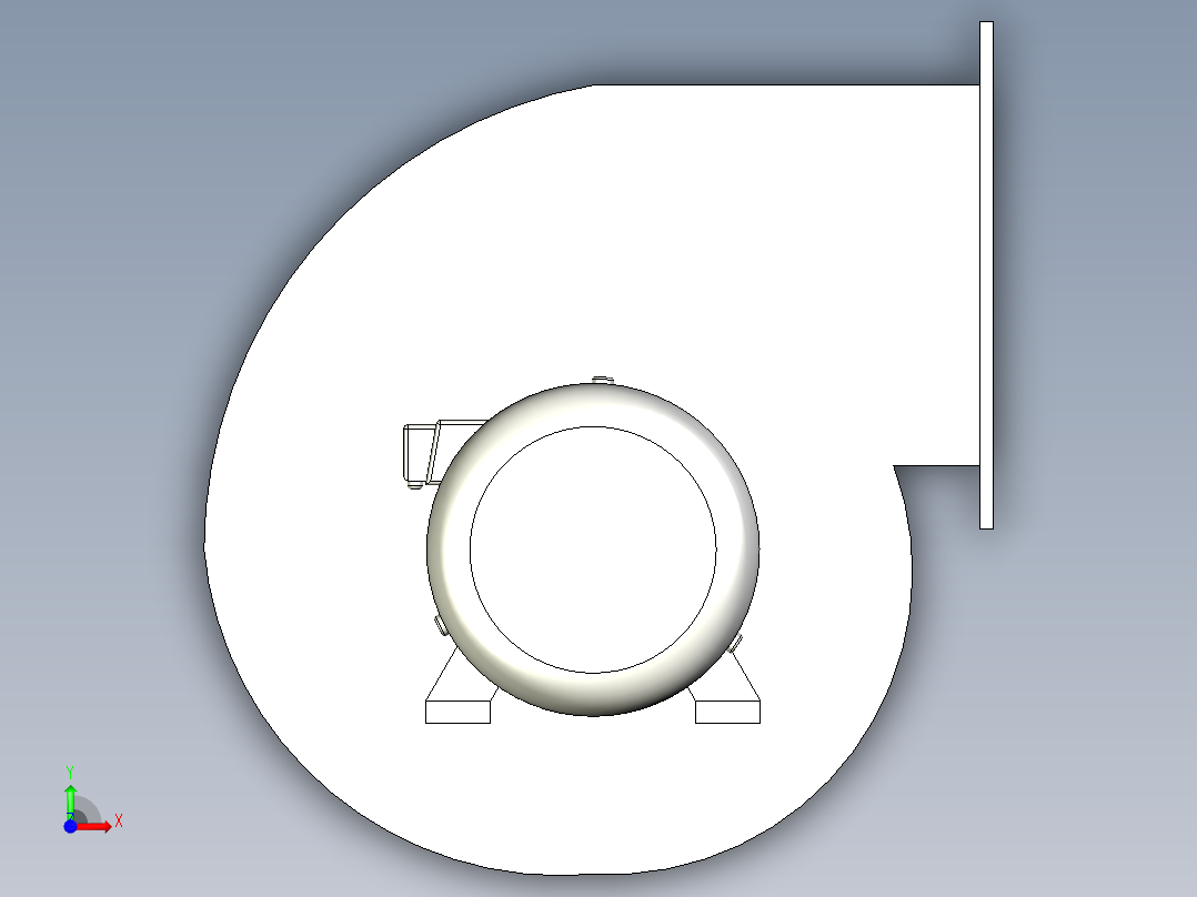 DF-8和XL330离心风机前视图