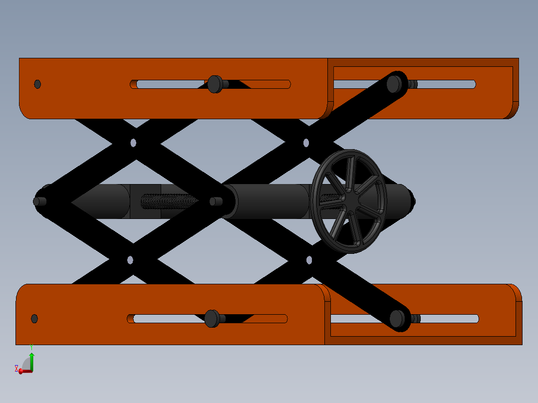 剪刀式手摇升降机构