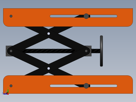 剪刀式手摇升降机构右视缩略图