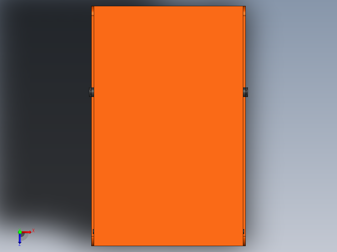 剪刀式手摇升降机构俯视图