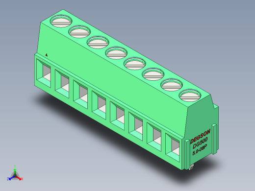 DEGSON DG500 系列 5.05.087.62mm 接线端子-DG500-5.0-08P-14-00AH