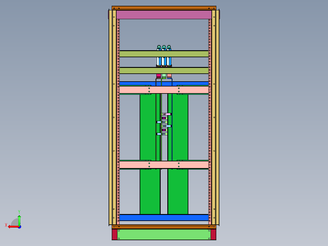 高压进线开关柜后视图