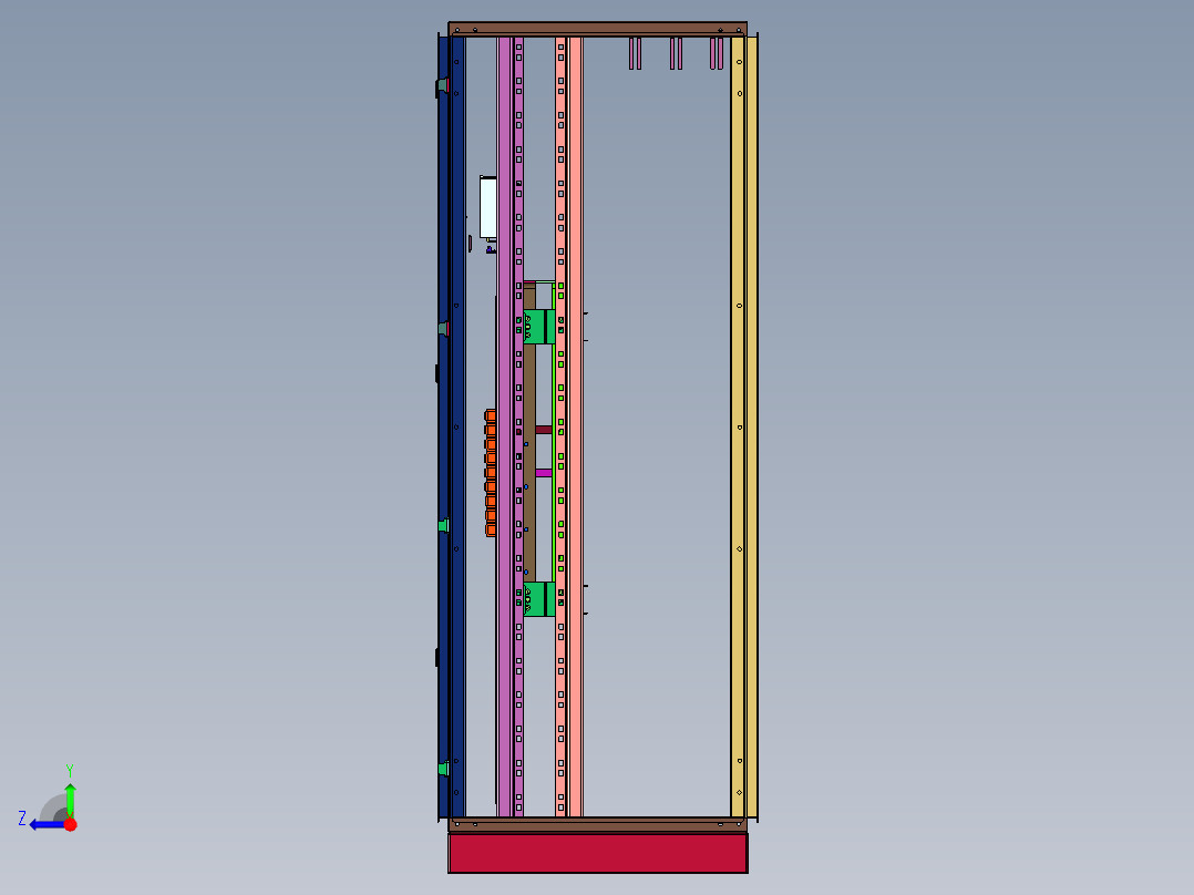 高压进线开关柜右视图