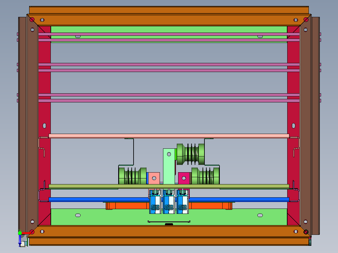高压进线开关柜俯视图