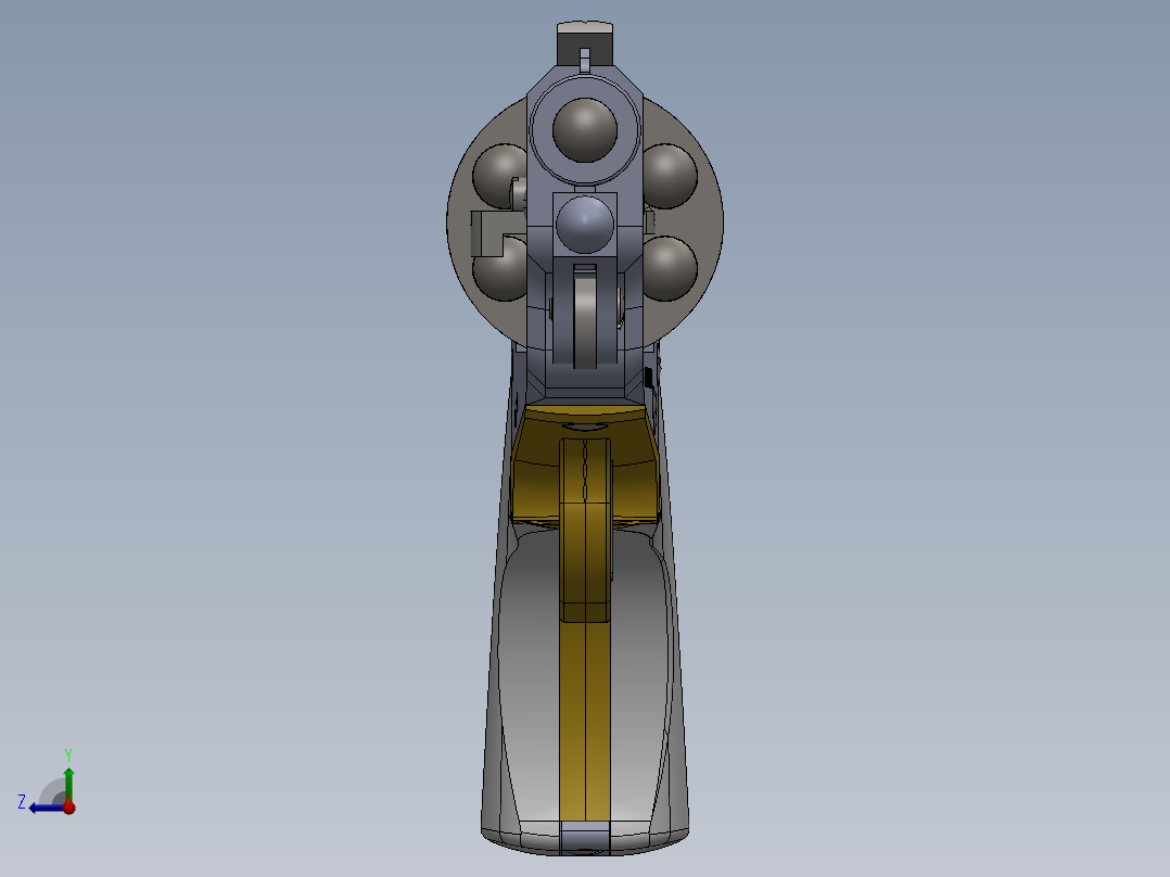 1847年的柯尔特·沃克手枪右视图