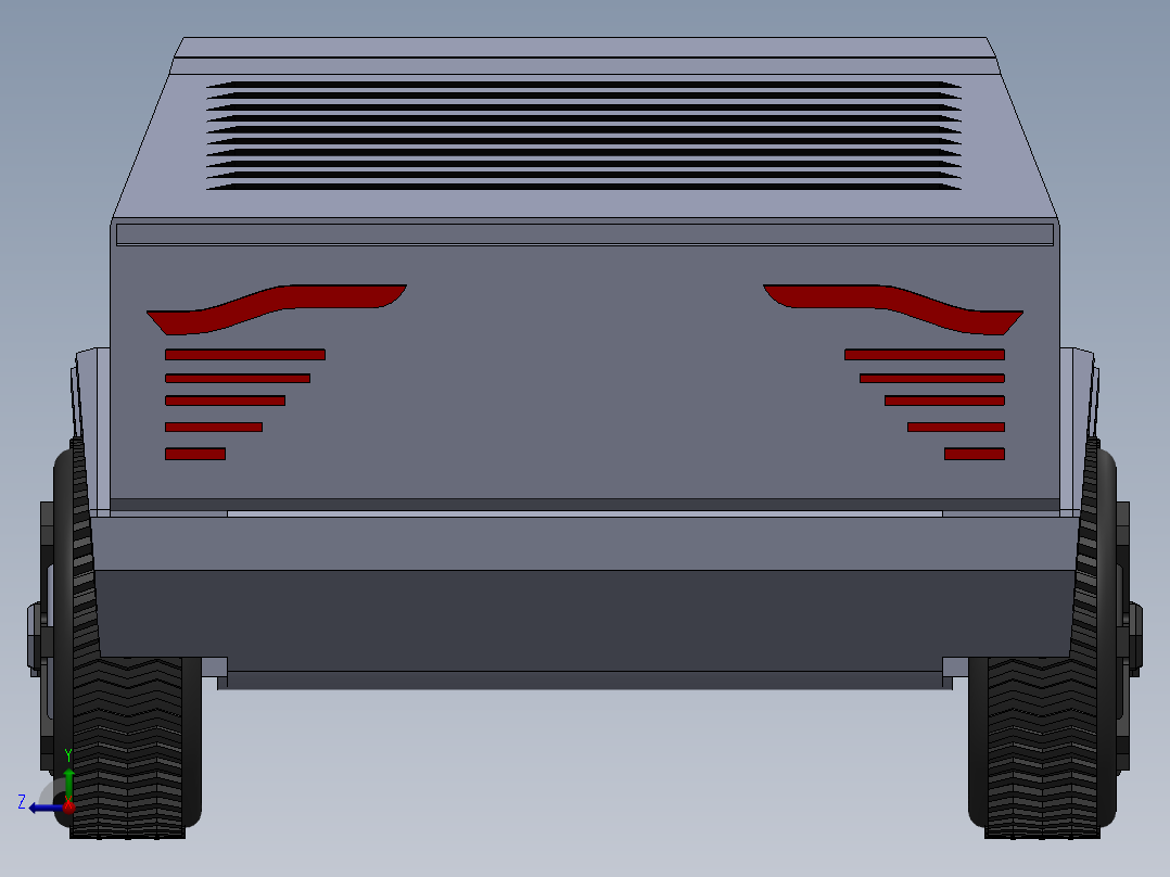 特斯拉Cybertruck车辆设计右视图