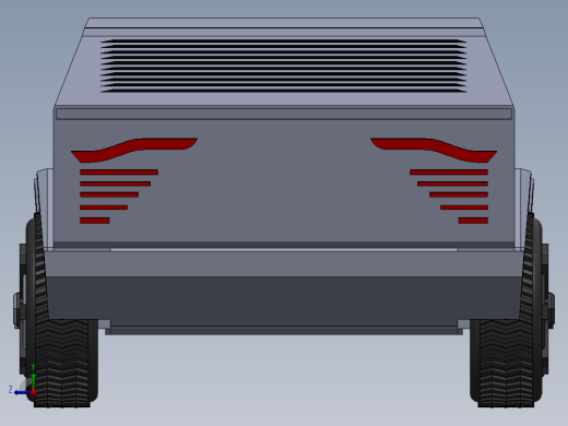 特斯拉Cybertruck车辆设计右视缩略图
