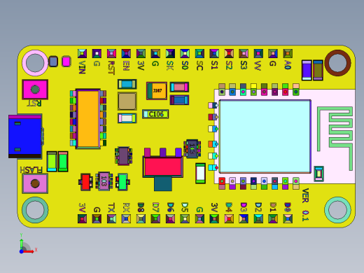 智能WiFi模块ESP8266前视缩略图