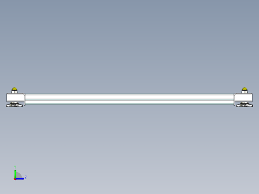 20英尺ISO罐式集装箱底盘拖车左视缩略图