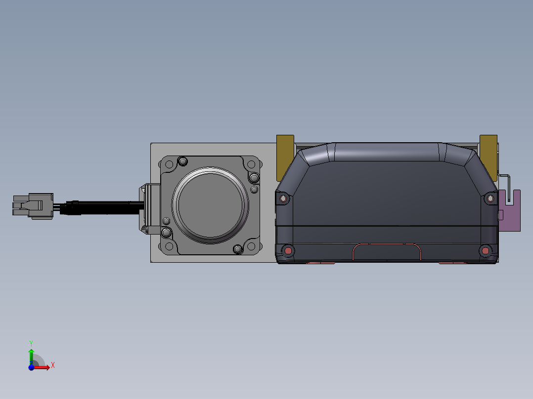 MTH丝杆半封闭模组MTH13-BL-200W前视图