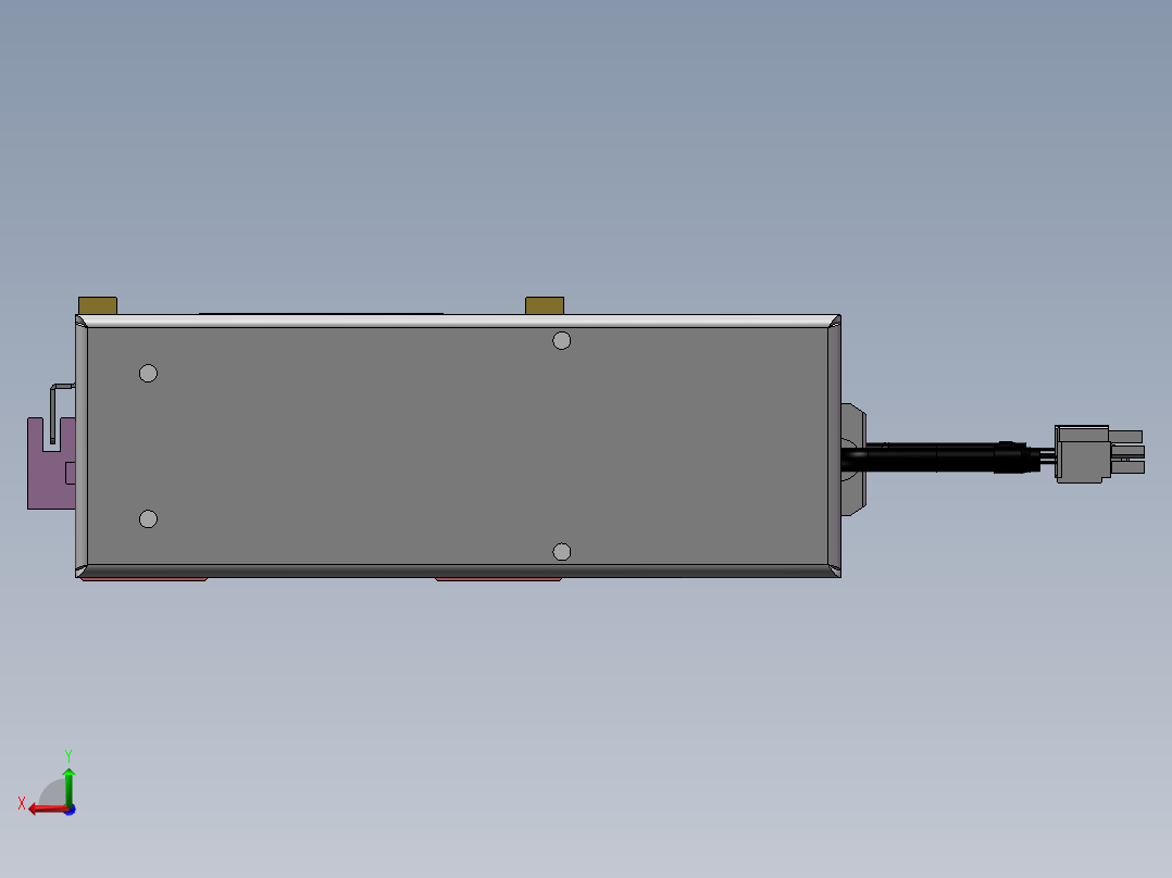 MTH丝杆半封闭模组MTH13-BL-200W后视图