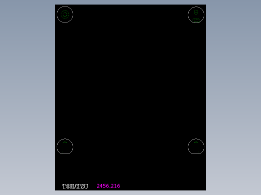 把手頭(斜度孔)2456-2D多系列多零件图纸模型