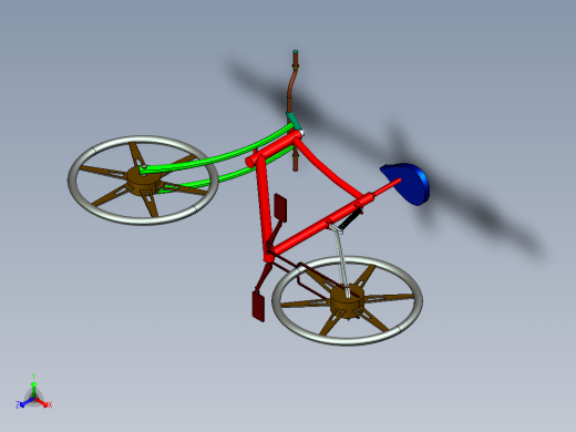 9---自行车SW2016三维图纸模型设计图纸
