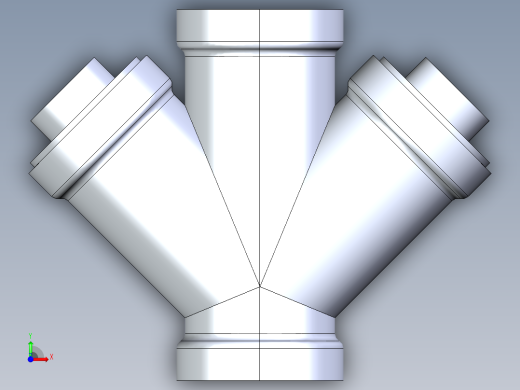 船舶管路系统S8_SeaDrainPLUS_DoubleReducingWye-SxSxSxS_37E263534_4x4x2x2in Sea Drain Plus - Double ReducingWye - SxSxSxS前视缩略图