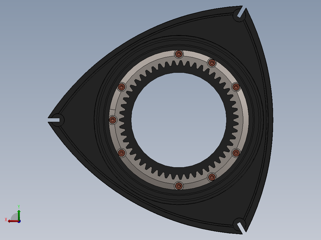 汪克尔旋转器后视图