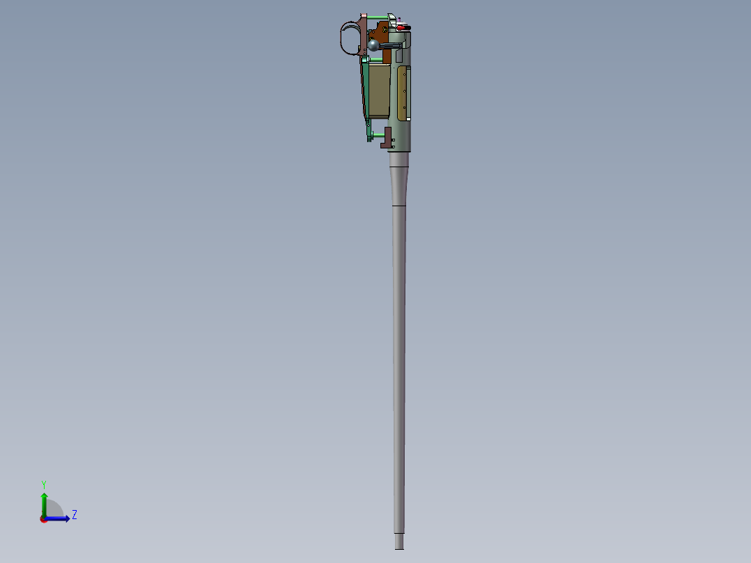 螺栓行动步枪部分结构左视图