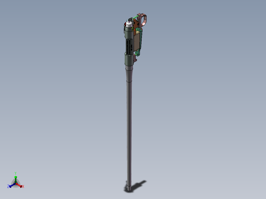 螺栓行动步枪部分结构正等轴测图