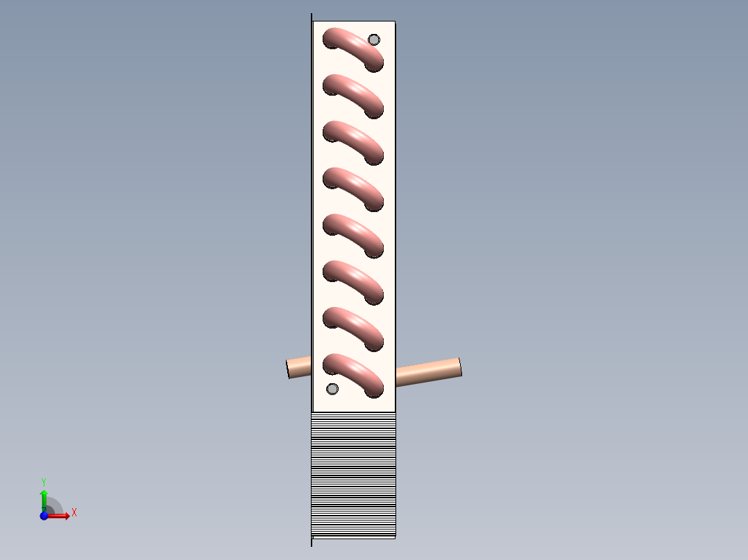 热交换器前视图