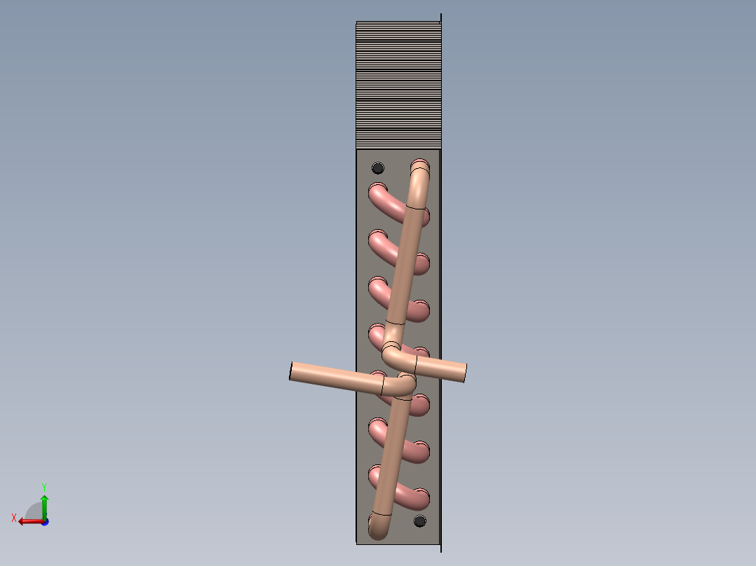 热交换器后视图