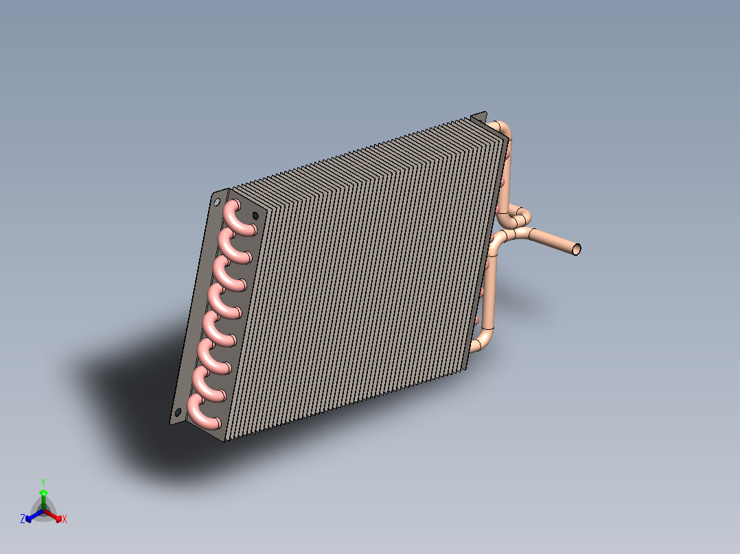 热交换器正等轴测图