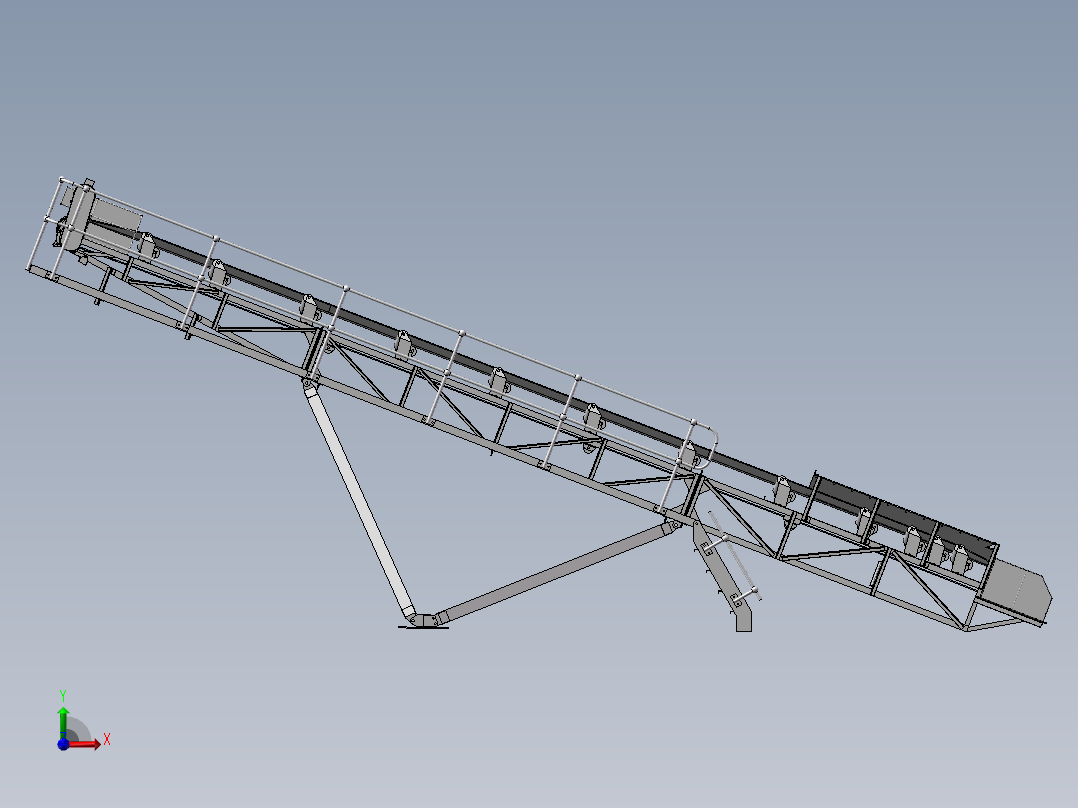 矿山输送机（0.6m宽 x12m长）前视图