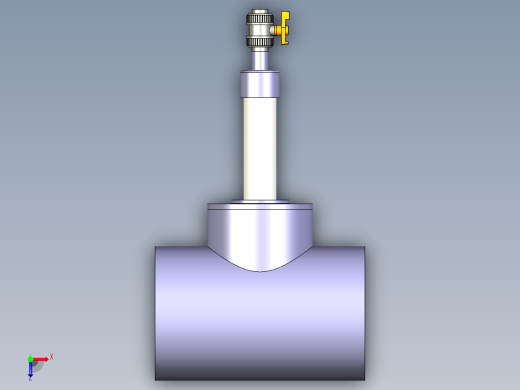 [PVC] 低点排放高点通风三通[目视泄漏检测]Low Point Drain-High Point Vent Tee [Visual Leak Detection]俯视缩略图