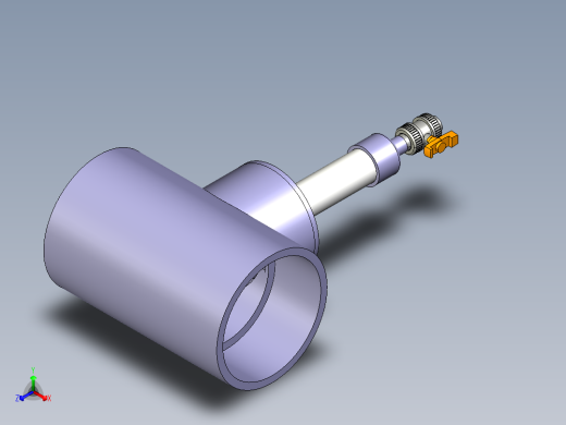 [PVC] 低点排放高点通风三通[目视泄漏检测]Low Point Drain-High Point Vent Tee [Visual Leak Detection]正等轴测缩略图