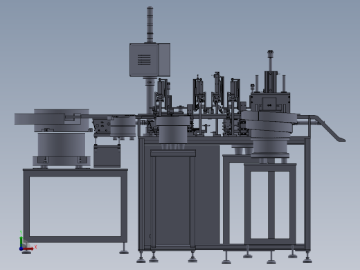 前支架板上垫片、轴承、压片一体组装机前视缩略图