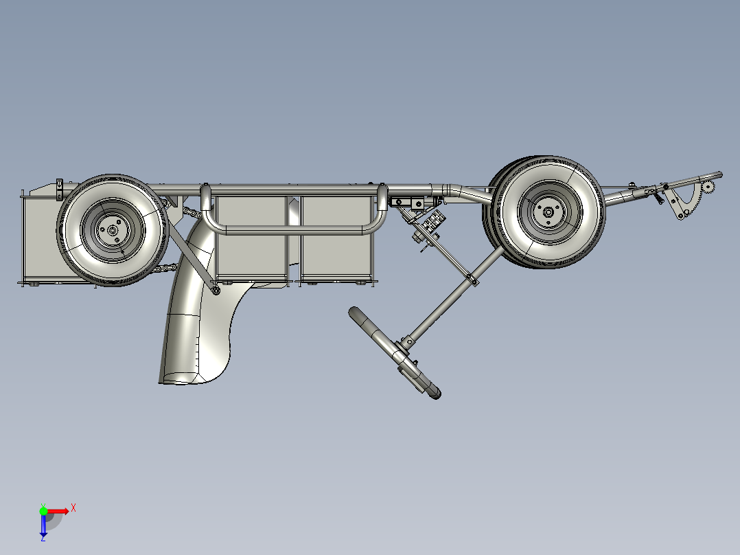 电动卡丁车3俯视图