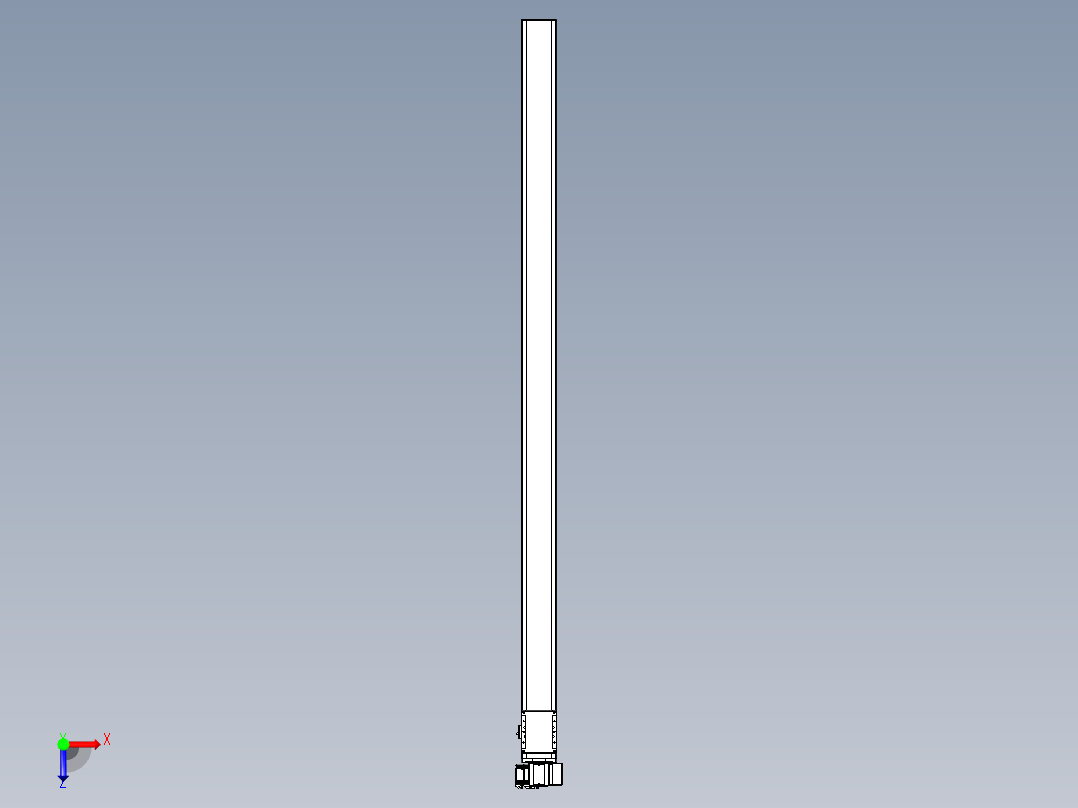 同步带全封闭直线模组TPA-HCB-105D-90-L2000-RP-C-P20-N3俯视图