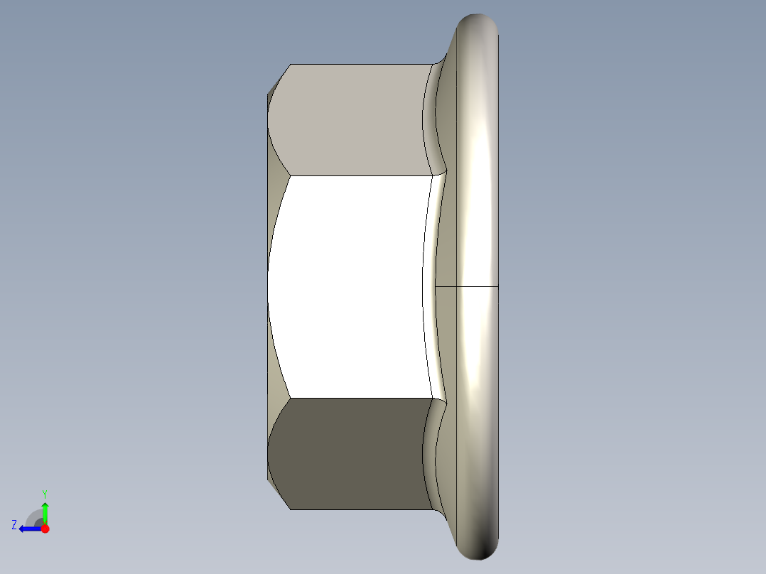 型材-BR M6 FLANGE NUT KJN523925右视图