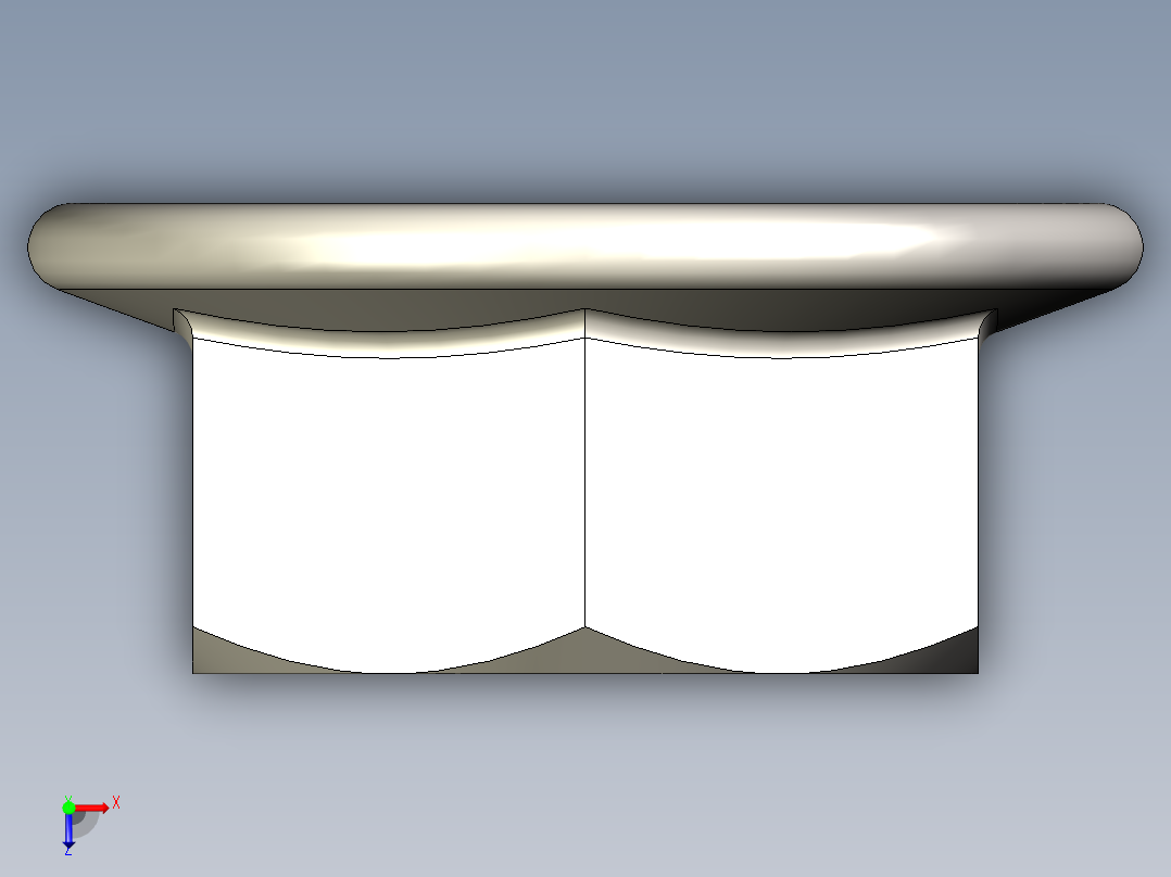 型材-BR M6 FLANGE NUT KJN523925俯视图