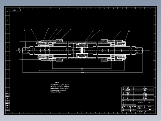 双活塞液压缸设计CAD图纸==MF771572=20